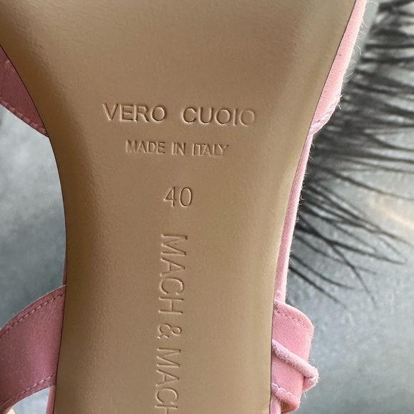 🌺 MACH & MACH🌺 Wonder Tulip Satin Slingback Pumps Size: 40 - Picture 16 of 17